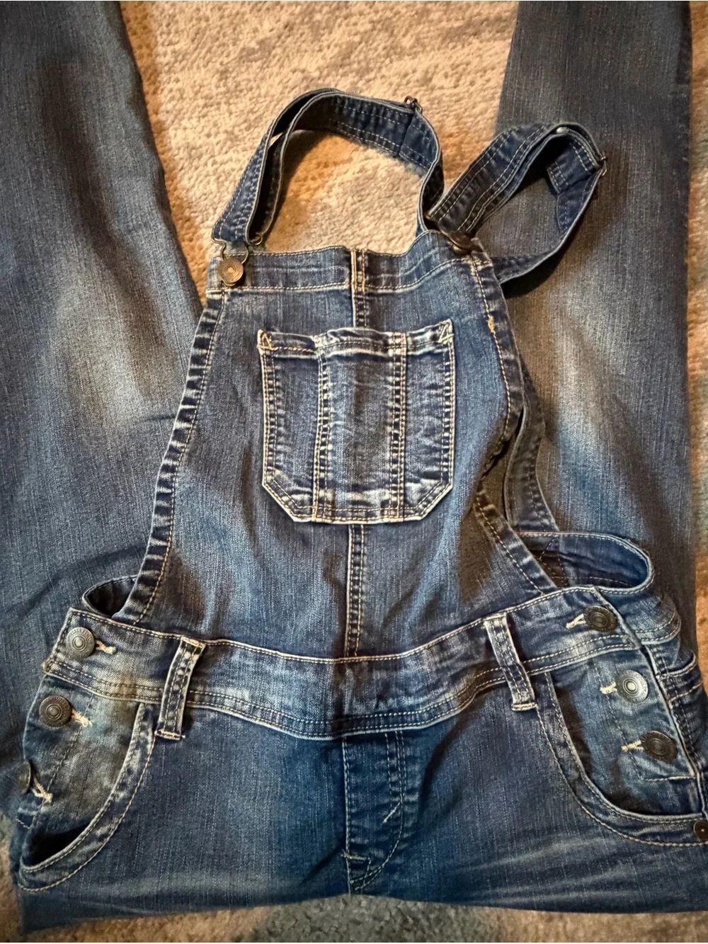 Wallflower Size M Blue Women’s Denim Overalls